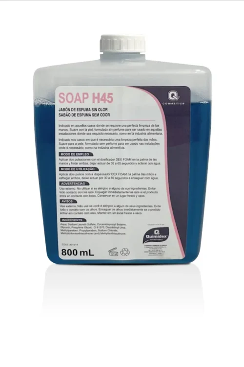 PERSONAL CARE Sabonete H45 800 ml de sabonete de espuma sem álcool
